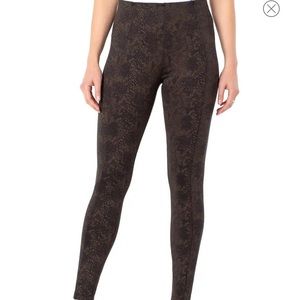 Liverpool python high waist pointe leggings